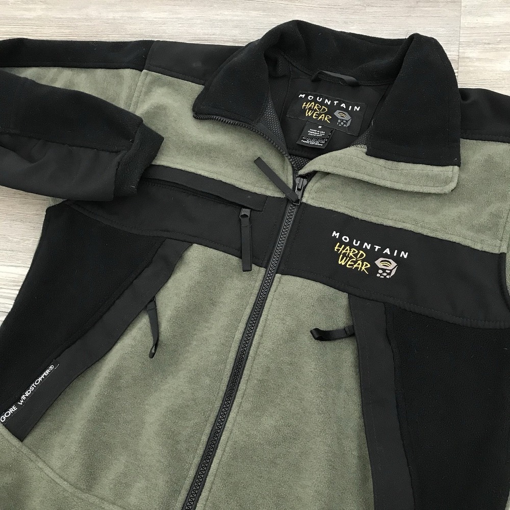 Mountain Hardwear Men's Small Vintage Made In USA Gore Windstopper Fleece Jacket